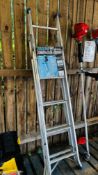 ALUMINIUM 3 WAY COMBINATION LADDER.