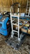 ALUTRUK HEAVY DUTY SACK BARROW AND WORKSHOP TROLLEY.