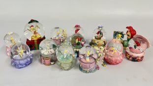 5 X DISNEY 'THE LITTLE MERMAID' SNOW GLOBES TO INCLUDE ARIEL AND FLOUNDER PLUS 8 X DISNEY
