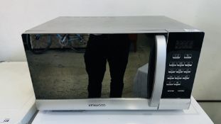 KENWOOD SILVER FINISH MICROWAVE - SOLD AS SEEN.