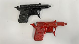 TWO VINTAGE LONE STAR SPUDMATIC PISTOLS - SOLD AS SEEN - NO POSTAGE OR PACKING.