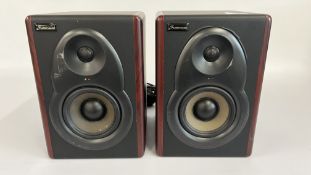 PAIR OF STUDIO MASTER MSB POWERED STUDIO MONITOR SPEAKERS - SOLD AS SEEN.