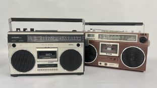 A ROBERTS RSR100 STEREO RADIO RECORDER ALONG WITH A PHILIPS 583 STEREO RADIO CASSETTE RECORDER