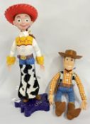 DISNEY WOODY (TALKING) AND JESSIE TOY STORY COLLECTORS FIGURES.