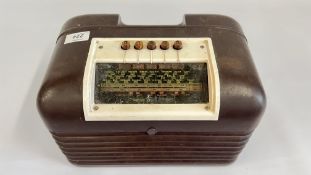 A VINTAGE BUSH RADIO TYPE DAC .10. (COLLECTORS ITEM ONLY) - SOLD AS SEEN.