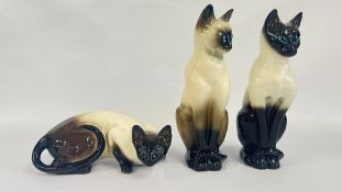 3 X CHINA SIAMESE CATS.