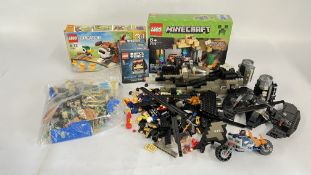 A TRAY OF MIXED LEGO ETC, UNCHECKED.