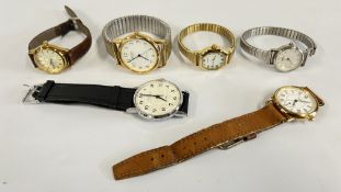 A GROUP OF 6 ASSORTED SEKONDA WRIST WATCHES.