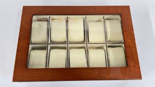 GOOD QUALITY WATCH BOX TO HOLD 10 WATCHES.