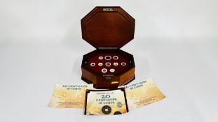 CASED COLLECTION OF DANBURY MINT 20 CENTURIES OF COINS.