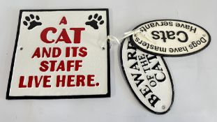 (R) 3 CAT SIGNS.