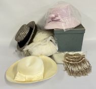 A GROUP OF OCCASION HATS TO INCLUDE LAURA ASHLEY, CAPPELLI,