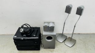 A GROUP OF AUDIO AND VISUAL EQUIPMENT TO INCLUDE DENON PRECISION AUDIO COMPONENT / AV SOUND