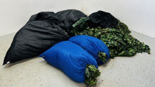 LARGE QUANTITY OF ASSORTED CAMO NETTING (LARGE SIZES).