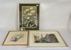 A GROUP OF 3 FRAMED AND MOUNTED ORIGINAL WORKS BEARING SIGNATURE GEOFFREY G.