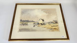 ORIGINAL WATERCOLOUR OF WOODBRIDGE TIDE MILL BEARING SIGNATURE N R HARPER W 49CM X H 34CM FRAMED