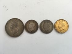 COINS: GEORGE IV HALFCROWN SECOND BUST, THIRD REVERSE 1828, SCARCER DATE,
