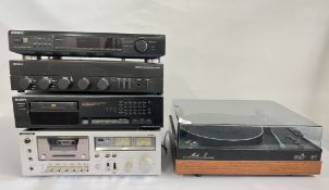 A GROUP OF AUDIO EQUIPMENT TO INCLUDE ARISTON RD11 TURN TABLE,