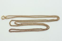 A 9CT GOLD NECKLACE L 42CM.