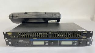 3 PIECES OF AUDIO EQUIPMENT TO INCLUDE YAMAHA GQ2015A GRAPHIC EQUALIZER,