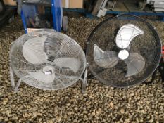 2 X MASTER PRO 18 INCH FANS - SOLD AS SEEN.