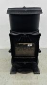 A SLEMCKA ORNATE PORTABLE BOTTLE GAS HEATER.