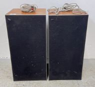 A PAIR OF BANG & OLUFSEN BEOVOX 3702 LOUDSPEAKERS - SOLD AS SEEN.