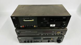 3 PIECES OF NAD AUDIO EQUIPMENT TO INC STEREO CASSETTE DECK 6220, COMPACT DISK PLAYER 5320,