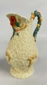 A CLARICE CLIFF HARVEST JUG, H 22.5CM.