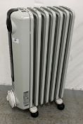 DELONGHI ELECTRIC RADIATOR - H 64CM - SOLD AS SEEN.