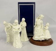 3 X ROYAL WORCESTER FIGURINES TO INCLUDE 'ONCE UPON A TIME' WITH CERTIFICATE OF AUTHENTICITY,