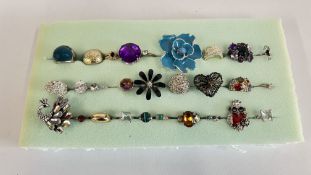 APPROX 27 ASSORTED DRESS RINGS TO INCLUDE STONE SET AND ENAMEL EXAMPLES.