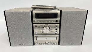 HITACHI DAB BOOKSHELF HIFI WITH REMOTE - SOLD AS SEEN.