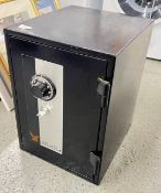 AN EAGLES HOME SECURITY SAFE WITH KEY - DUMMY COMBINATION, W 34 X D 39 X H 48CM.