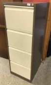 BISLEY 4 DRAWER STEEL FILING CABINET.