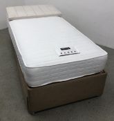 FLEXI SLEEP ELECTRICALLY ADJUSTABLE SINGLE BED WITH WETHERBY POCKET 1000 MATTRESS AND DRAWER BASE