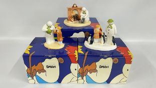 3 X COALPORT CHARACTERS 