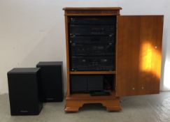 5 PIECES OF TECHNICS HIFI SPEAKERS TO INCLUDE TURNTABLE, DISK PLAYER, STEREO TUNER,