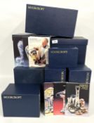 A GROUP OF 9 MOORCROFT PRESENTATION BOXES, EMPTY.