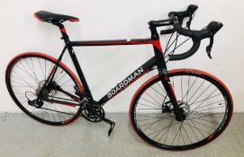 BOARDMAN COMP 18 SPEED ROAD / RACING BIKE WITH X7 ALUMINIUM FRAME, DISK BRAKES, SHIMANO 50RA GEARS,
