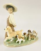 A LLADRO MY LITTLE EXPLORERS FIGURINE 06828 IN ORIGINAL PRESENTATION BOX.