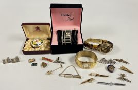 TWO DESIGNER WRIST WATCHES MARKED 