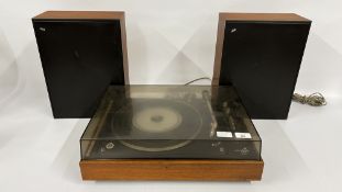BANG & OLUFSEN BEOGRAM 1500 RECORD DECK & PAIR OF BEDOX 1001 SPEAKERS (COLLECTORS ITEMS ONLY) -