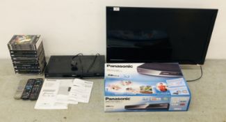 PANASONIC VIERA 32 INCH TELEVISION PLUS PANASONIC BLU RAY DISC / FREEVIEW HARD DRIVER RECORDER BOTH