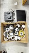 8 CHANNEL HD VISION CCTV HARD DRIVE RECORDER - HARD DRIVE REMOVED AND 8 X DDS ZOOM CCTV CAMERAS