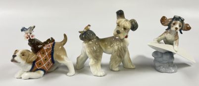 3 X LLADRO FIGURINES TO INCLUDE BLOSSOMS FOT THE PUP 01008381, UNEXPECTED VISIT 010.
