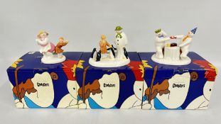 THREE COALPORT CHARACTERS 