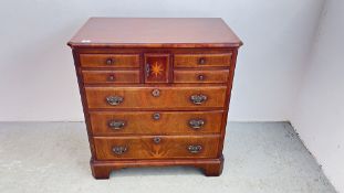 A REPRODUCTION ANTIQUE EFFECT WALNUT FINISH STEREO CABINET,