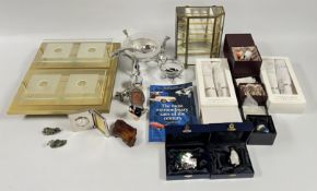 A GROUP OF COLLECTIBLES TO INCLUDE NACHTMANN CANDELABRA, HIDDEN TREASURES,