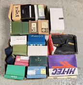 A GROUP OF BOXED LADIES AND GENTS SHOES, VARIOUS SIZES.